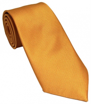 Burnt Yellow Silk Tie
