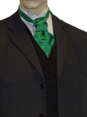 Green Satin Cravat 