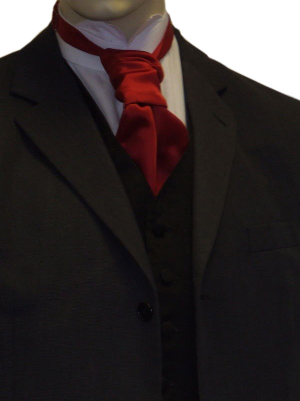 Red Satin Cravat 